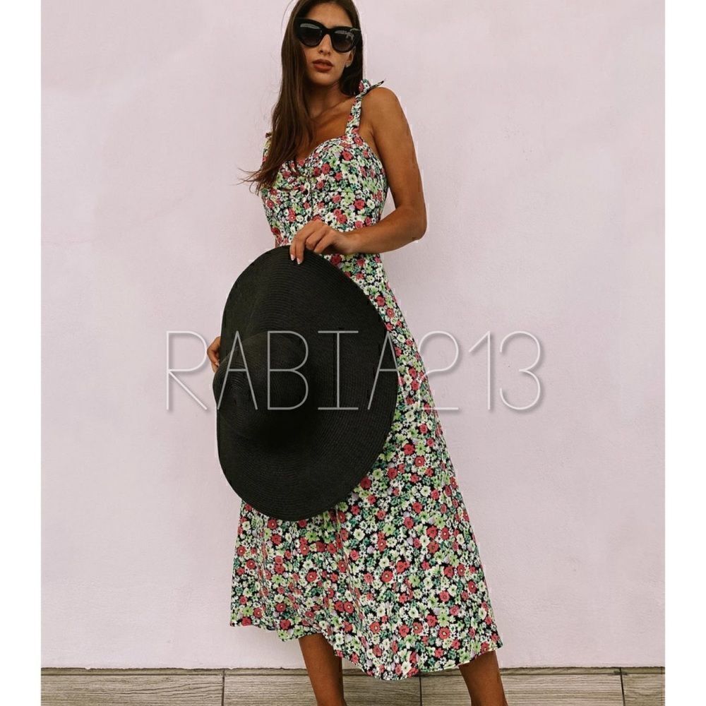 ZARA FLORAL PRINT DRESS  - Picture 2 of 9